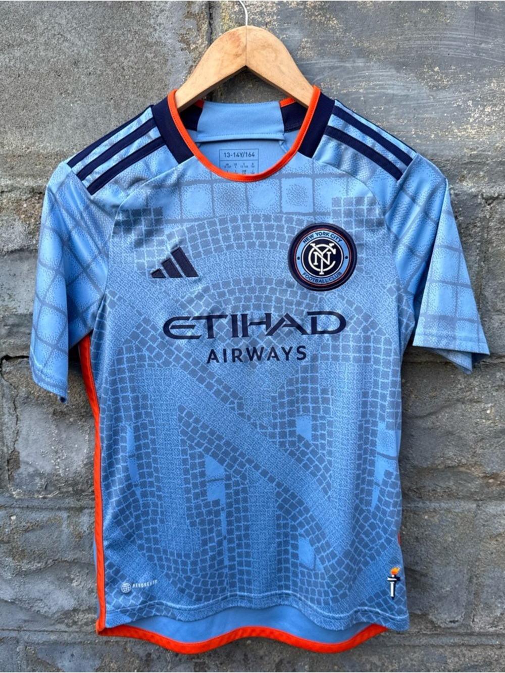 Adidas New York City FC Home Authentic Soccer Jersey NYCFC Youth XL